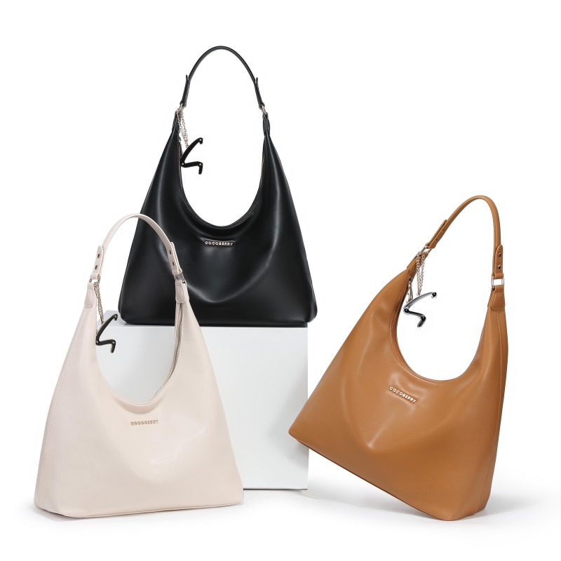 Cocoberry Stylish Tan Hobo Shoulder Bag brown gallery image 6